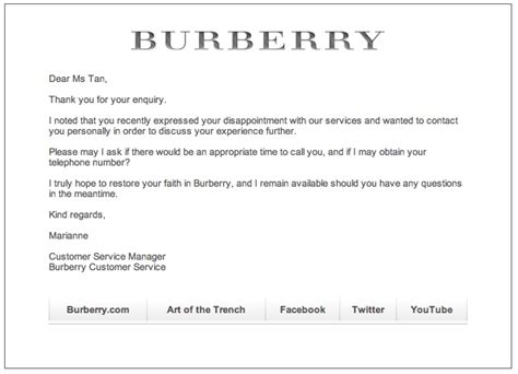 burberry customer service policy|burberry customer support.